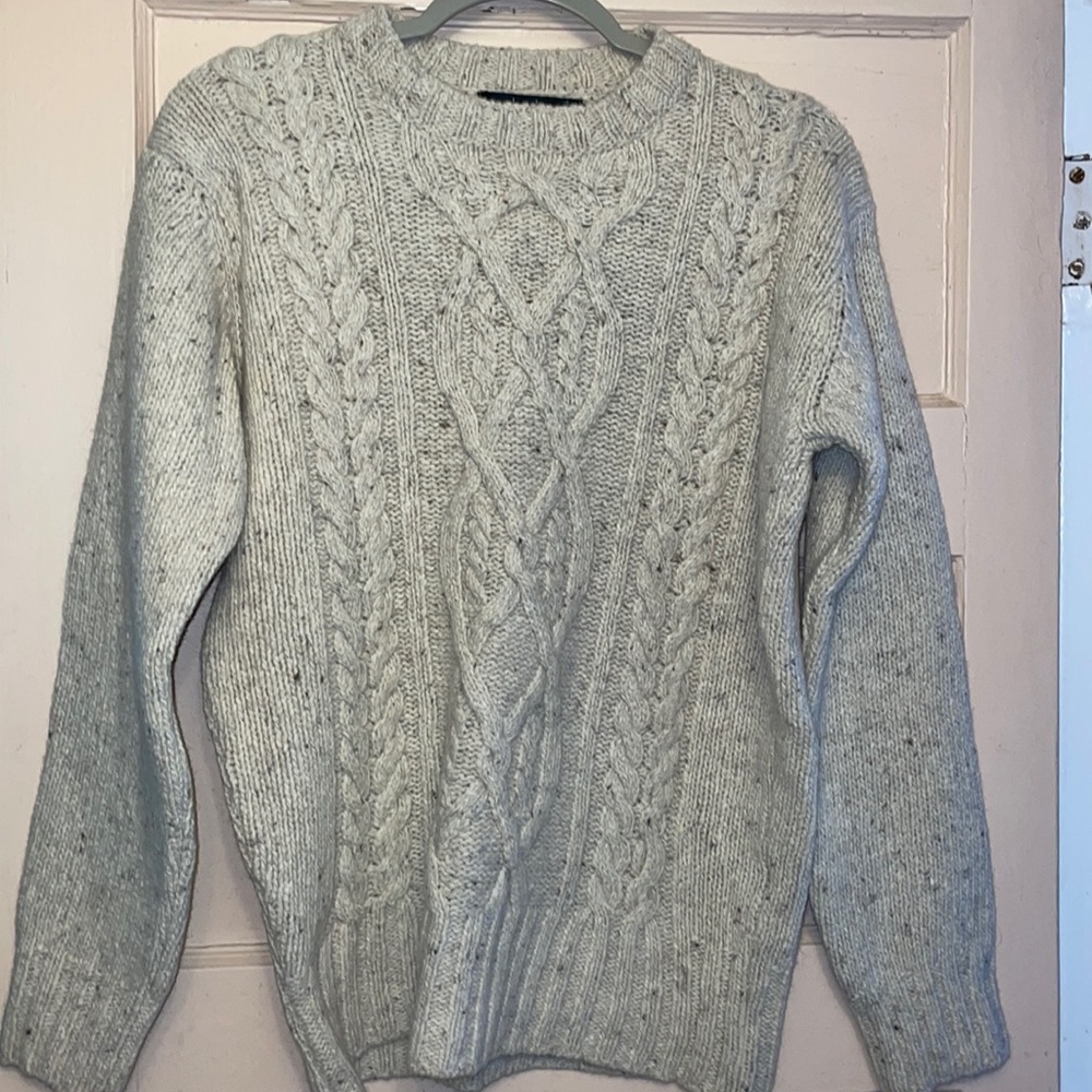 Irelandseye Wool Cashmere Blend Sweater Size Large NWT